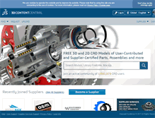 Tablet Screenshot of 3dcontentcentral.com