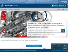 Tablet Screenshot of 3dcontentcentral.fr