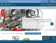 Tablet Screenshot of beta.3dcontentcentral.com